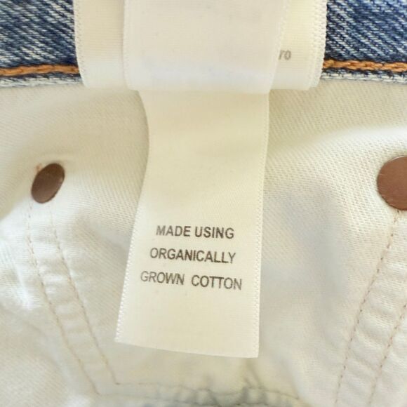 AGOLDE Riley High Rise Straight Crop Jean Vintage Distressed Organic Cotton 30 - Picture 5 of 11